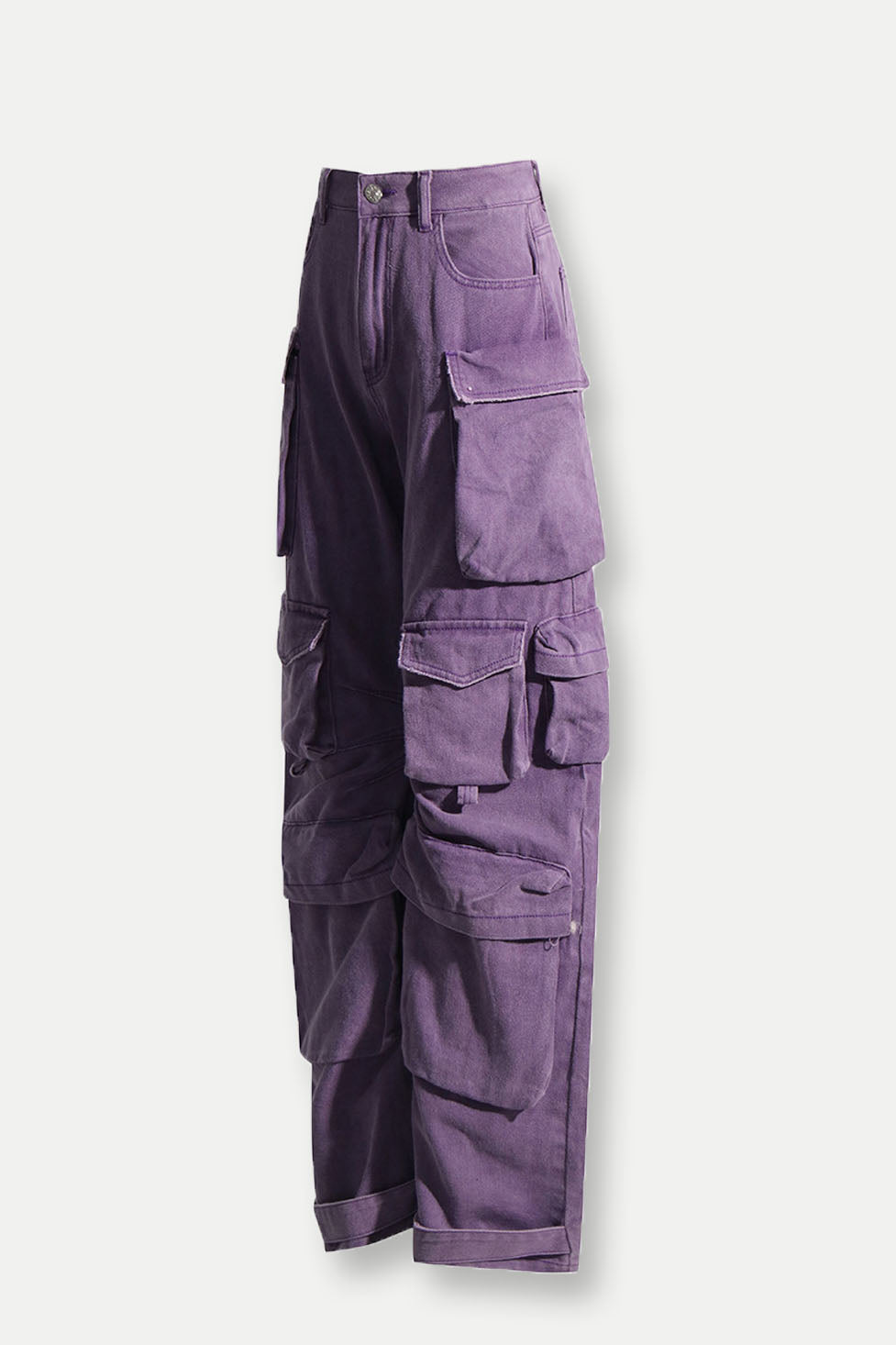 Ebony Cargo Jeans In Purple