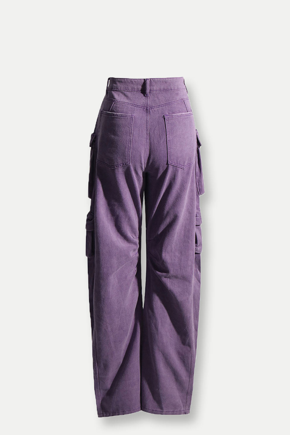 Ebony Cargo Jeans In Purple