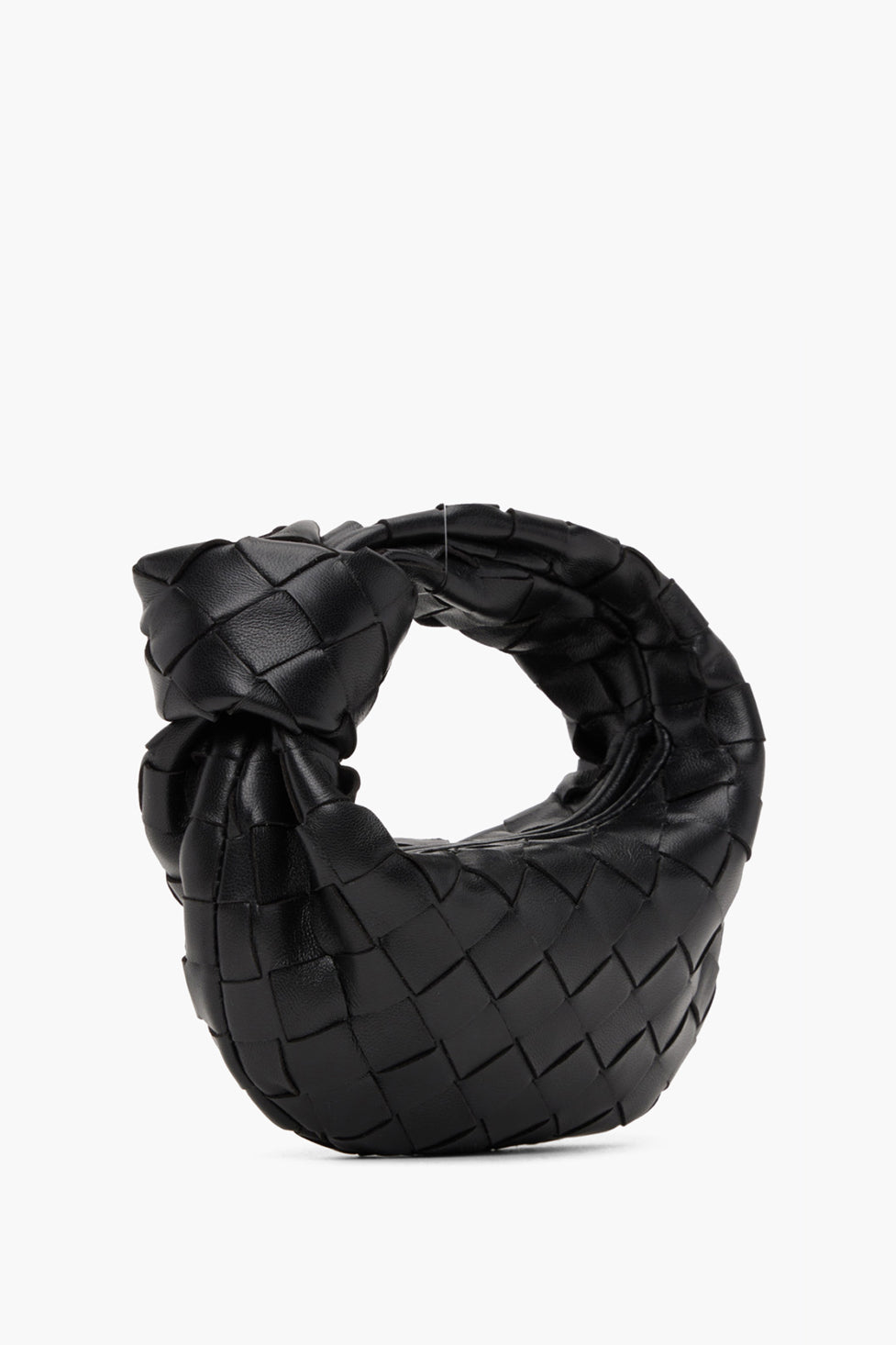Stella Leather Clutch Bag In Black