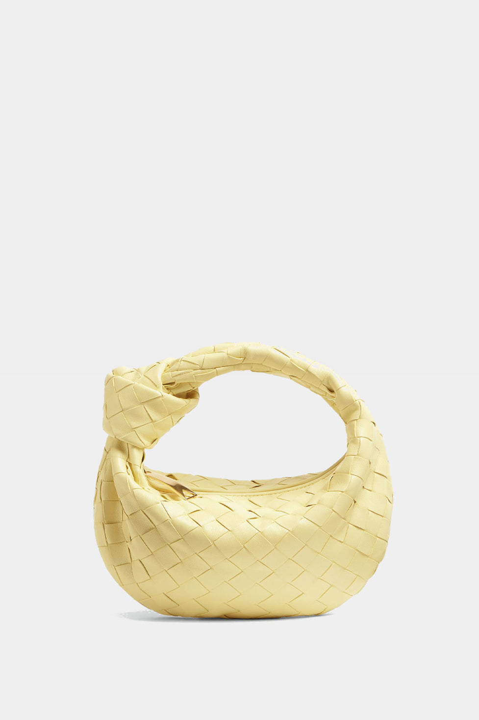 Stella Leather Clutch Bag In Yellow