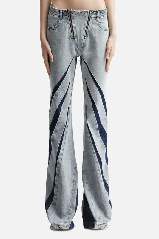 Anae Paneled Denim Jeans