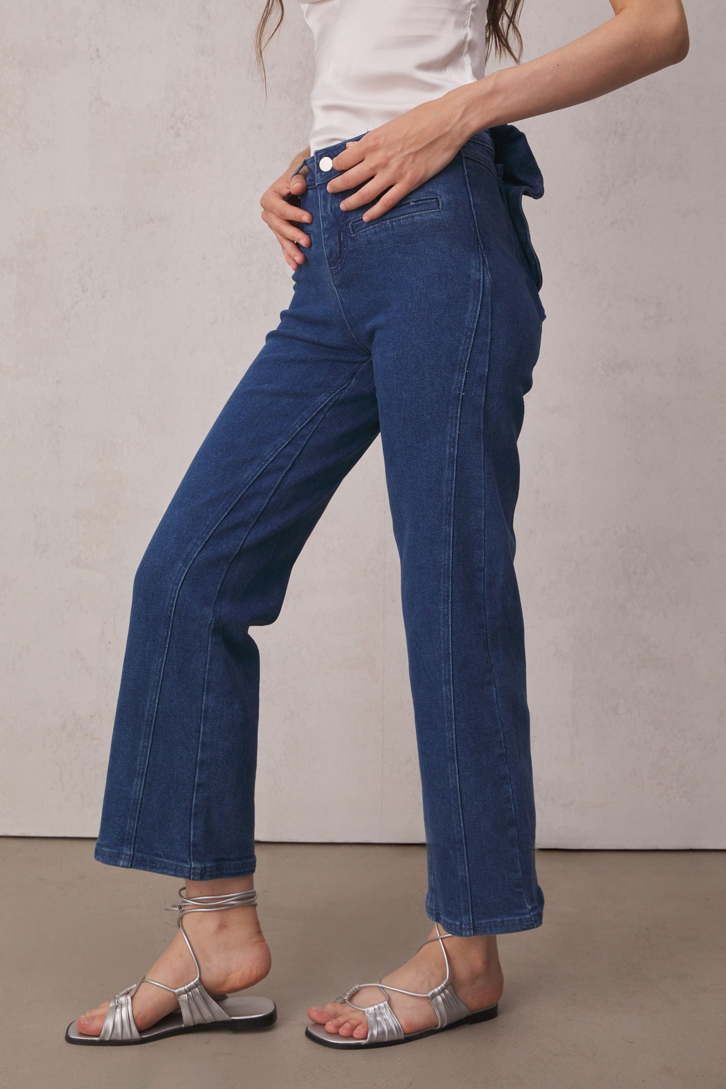 Quill Bow High Rise Jeans