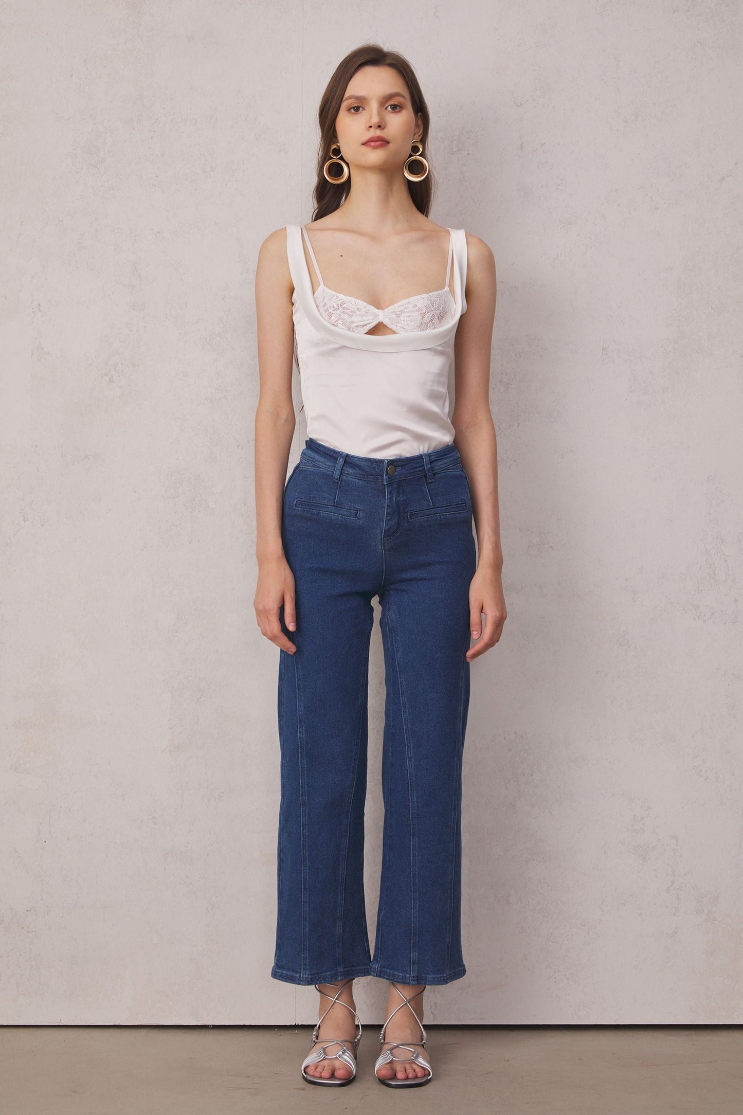 Quill Bow High Rise Jeans