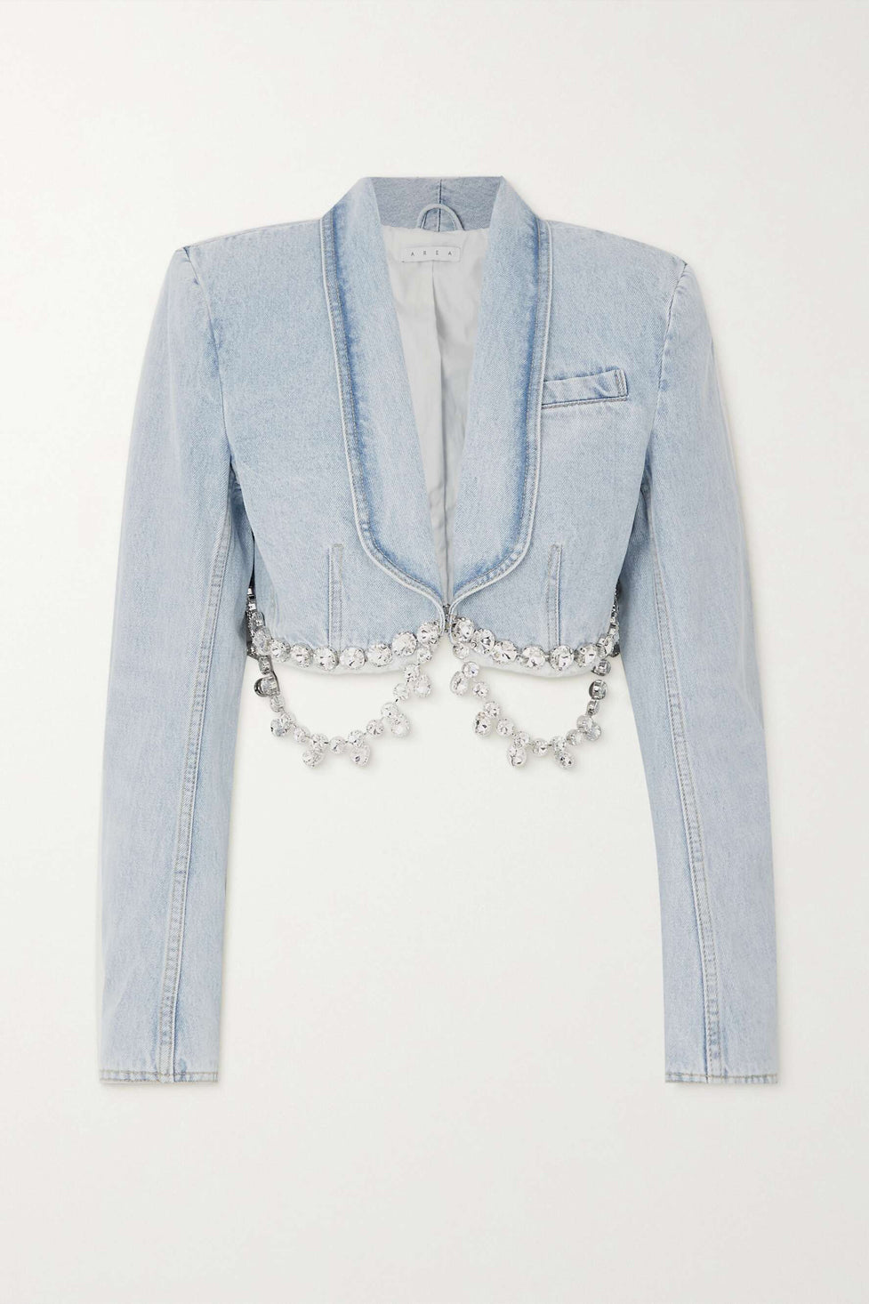 Hendel Crystal Embellished Denim Blazer