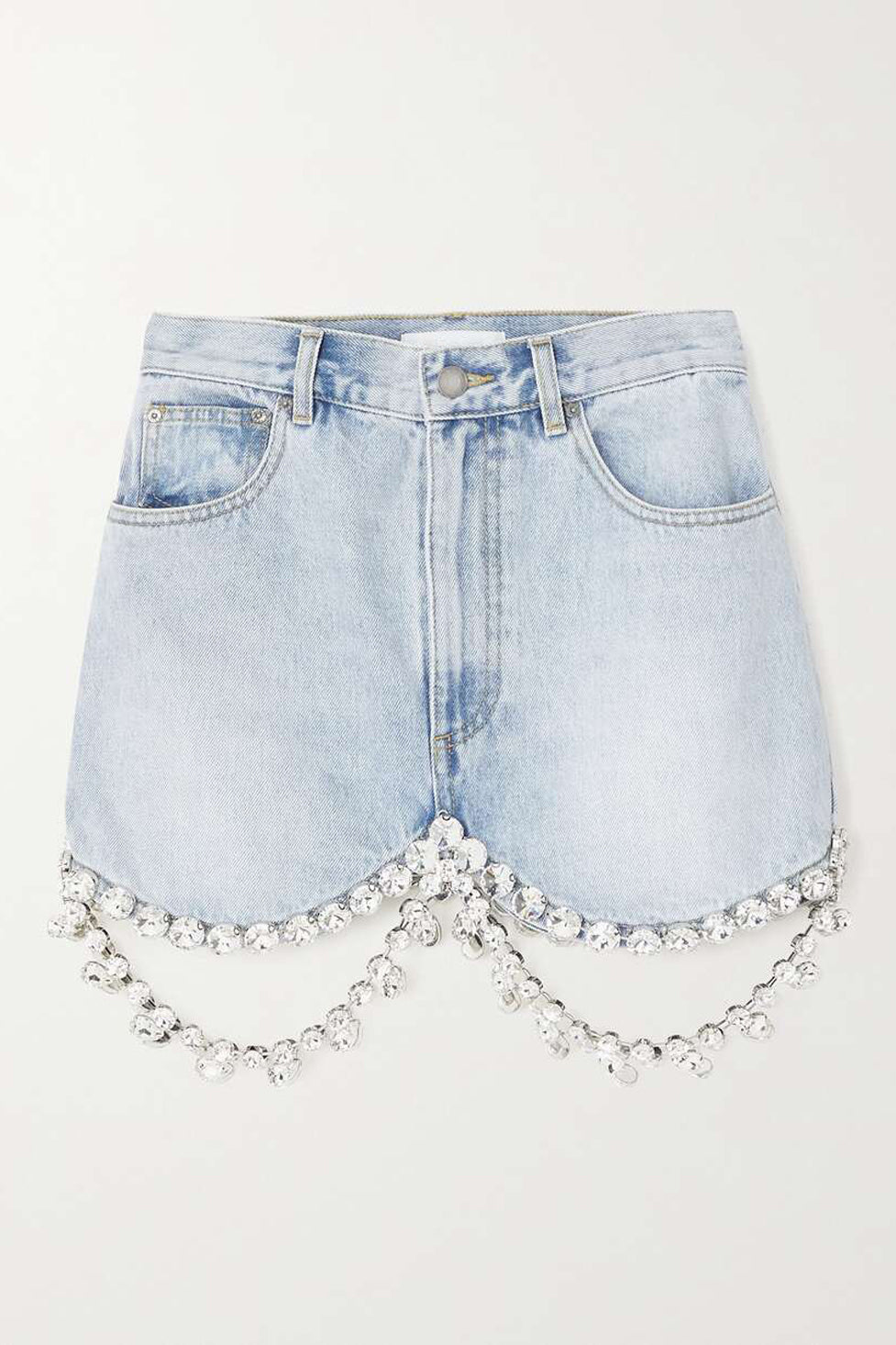 Hendel Crystal Embellished Denim Skirt