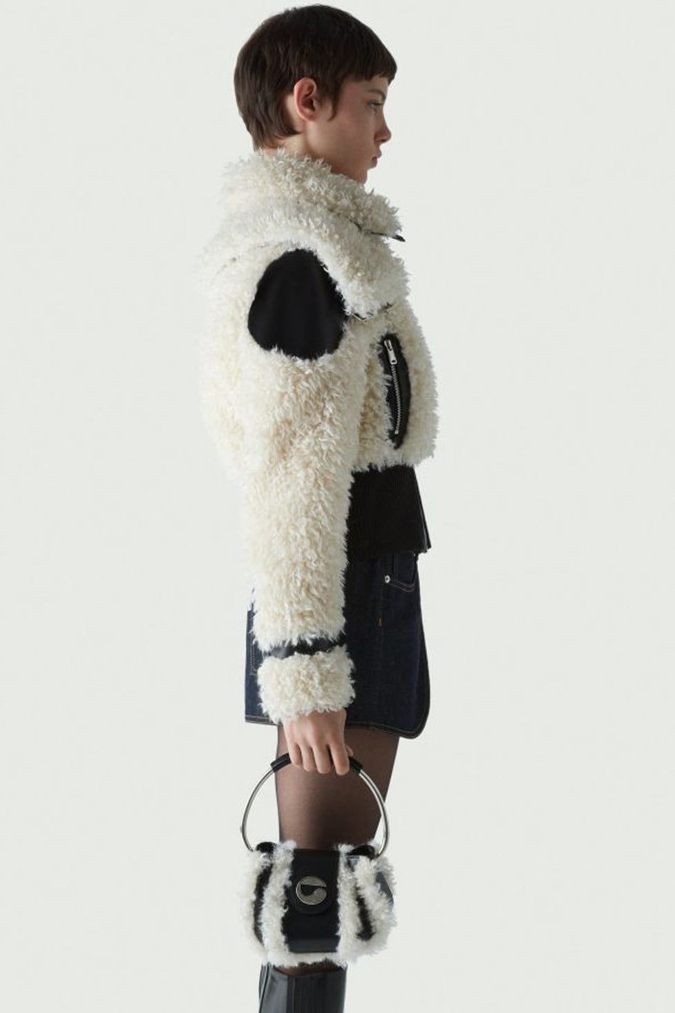 Nomi Faux Fur Bomber Jacket