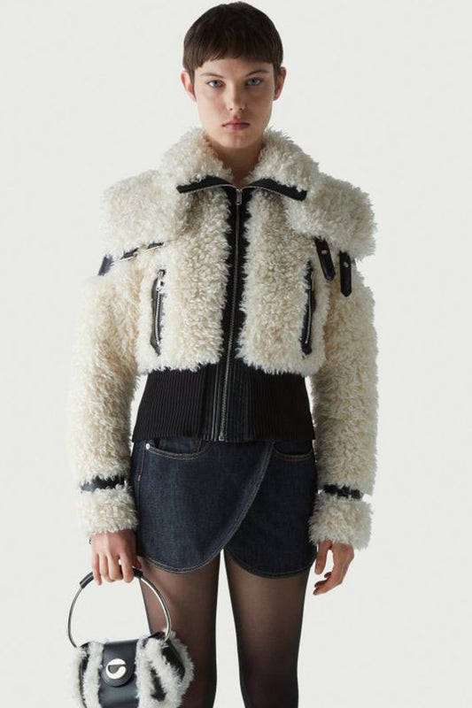 Nomi Faux Fur Bomber Jacket