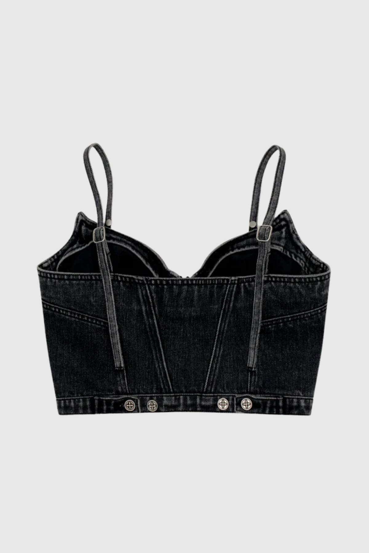 Fionn Corset Spaghetti Denim Top