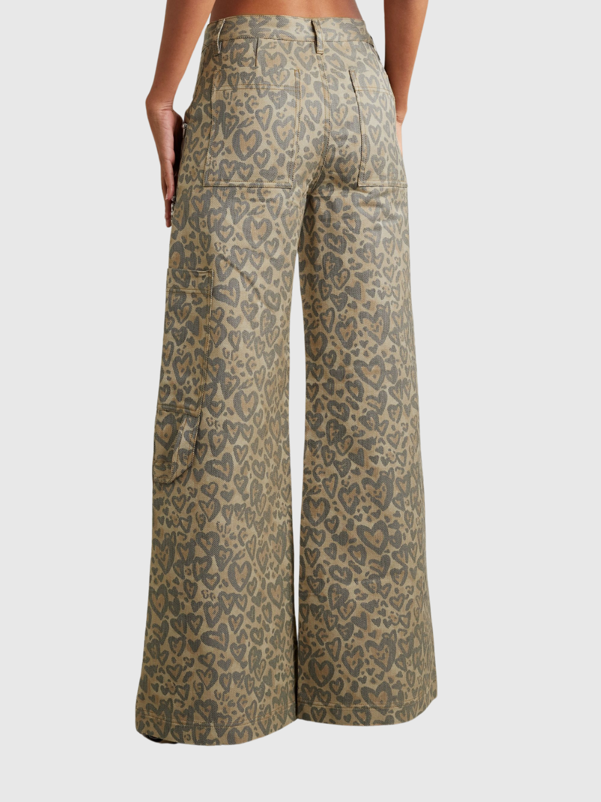 Meadow Leopard Rhinestone Embellished Jeans