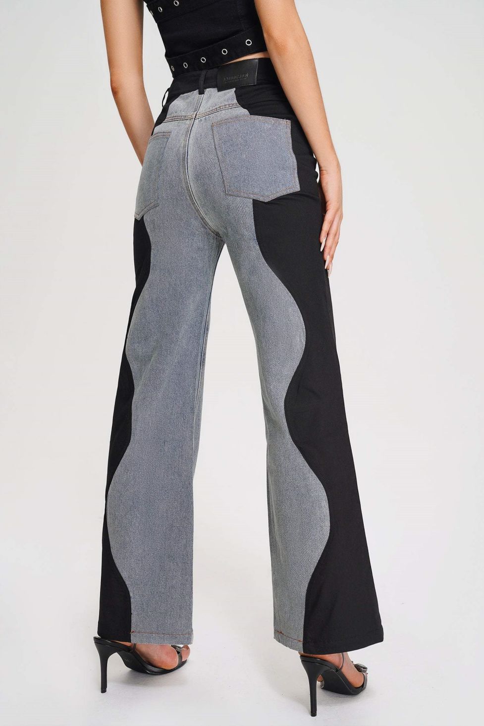 Penrose Wave Printed Denim Jeans