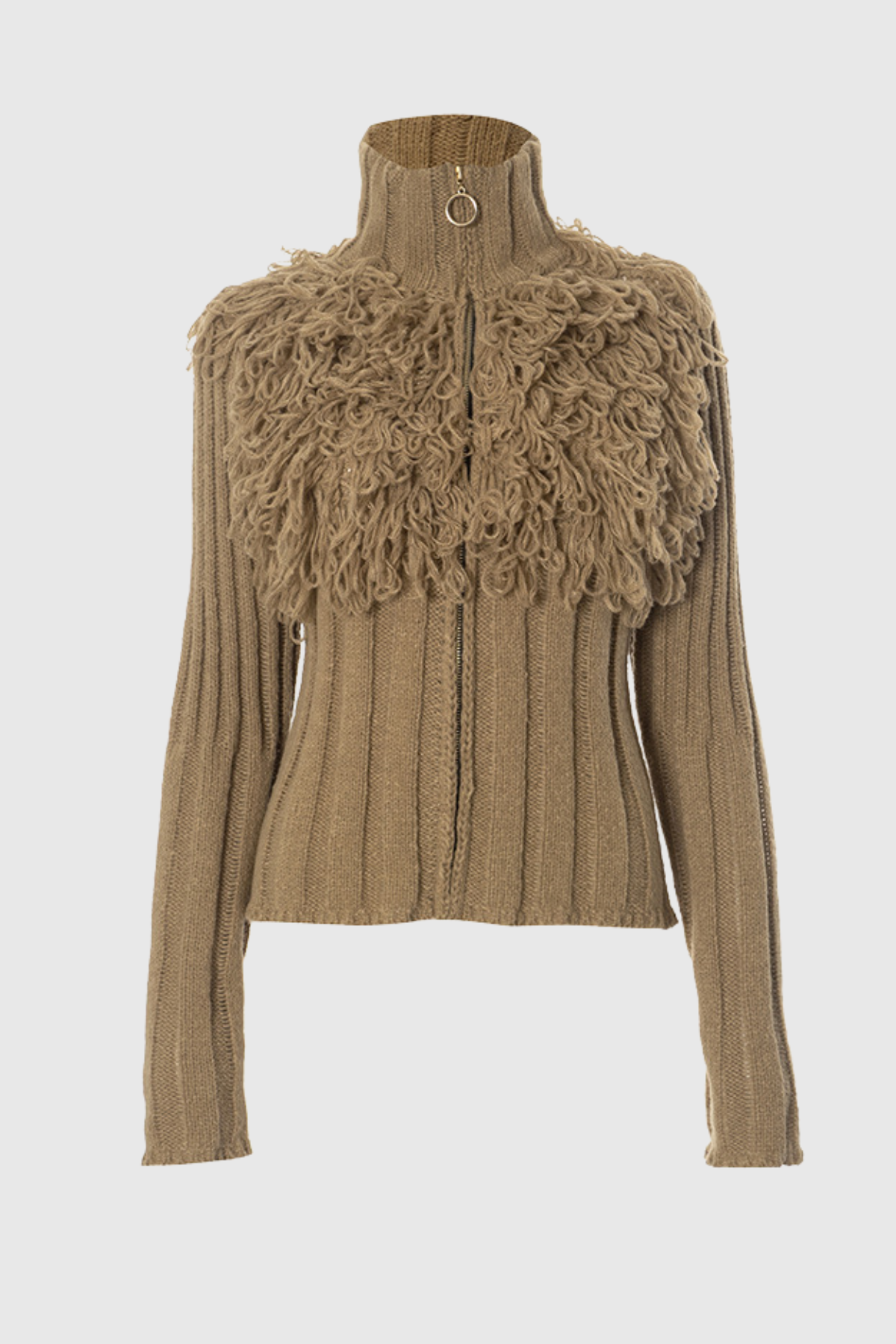 Harbor Fringe Knit Long Sleeve Top