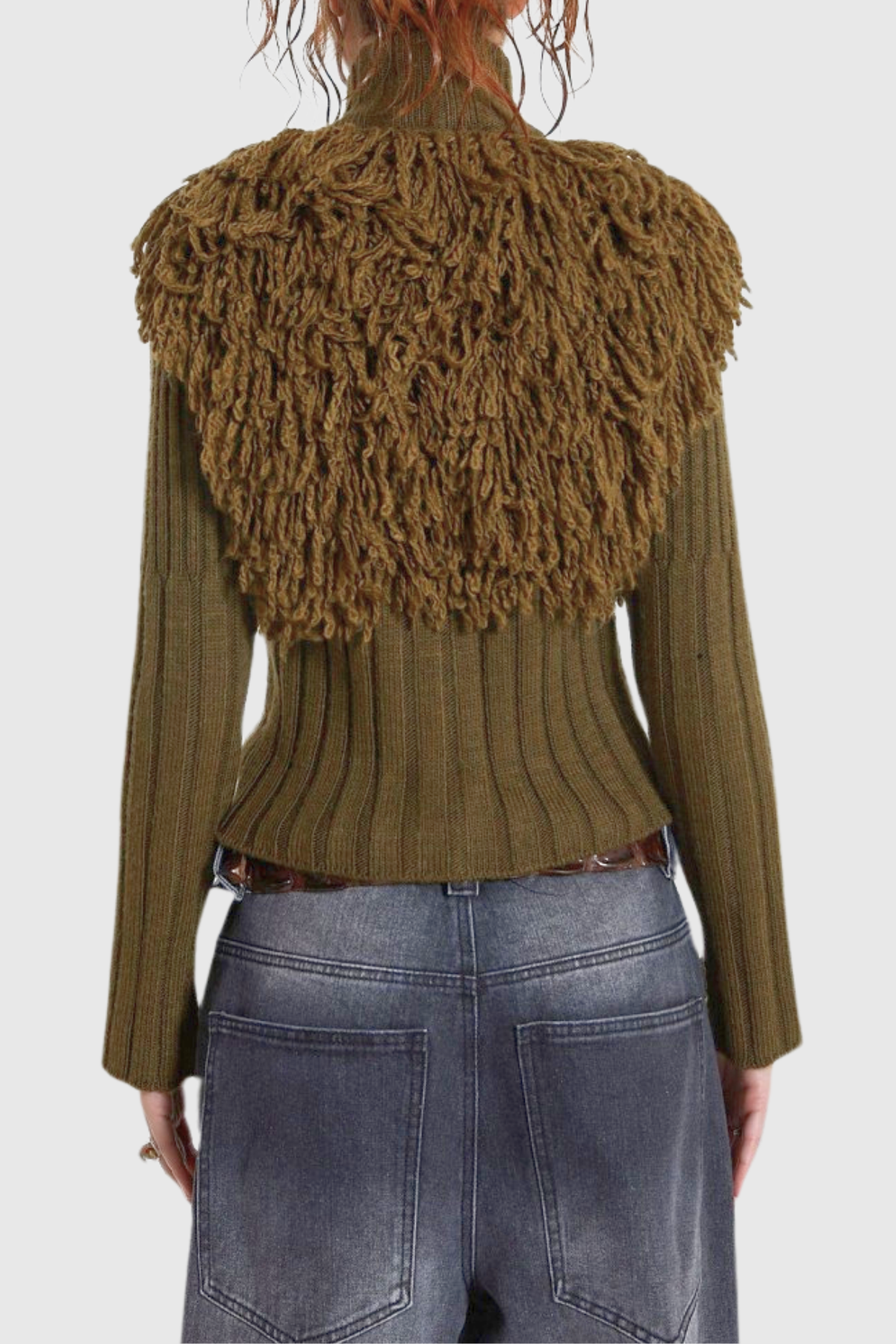 Harbor Fringe Knit Long Sleeve Top