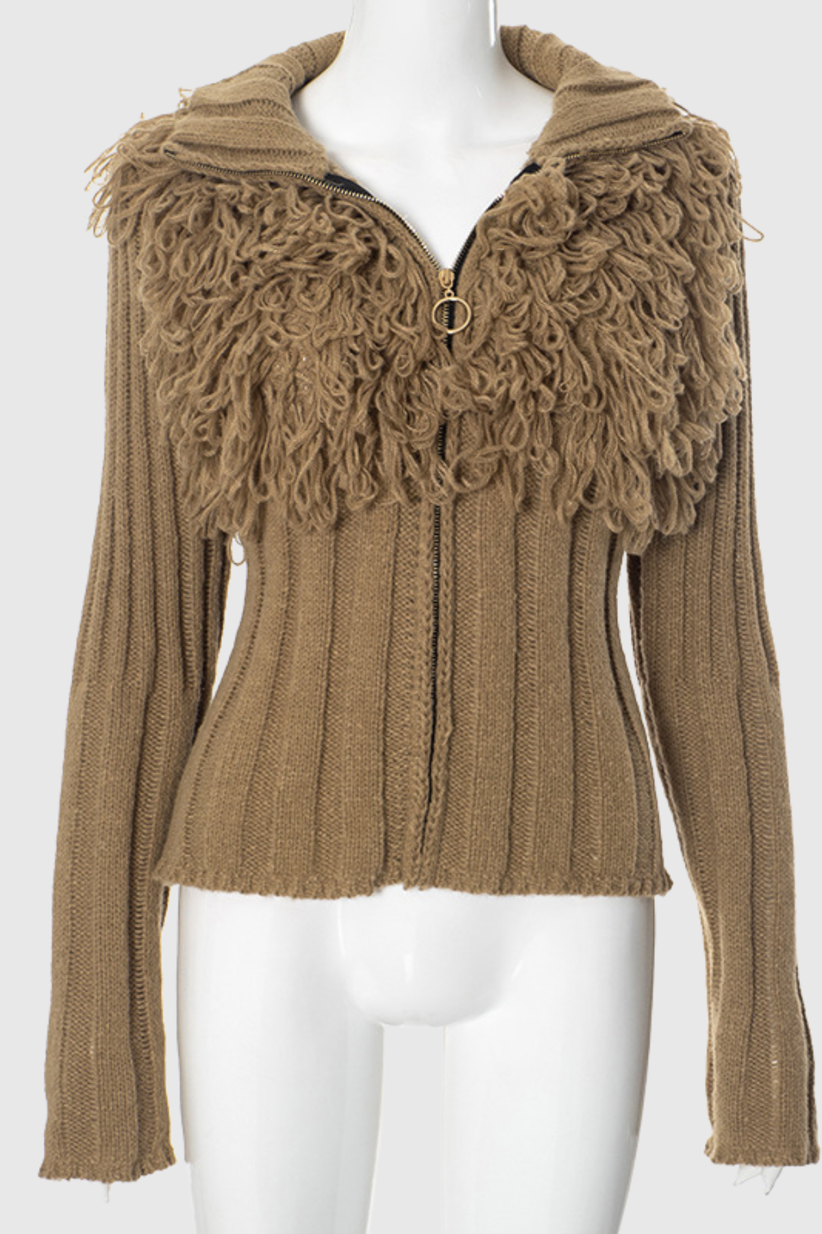 Harbor Fringe Knit Long Sleeve Top