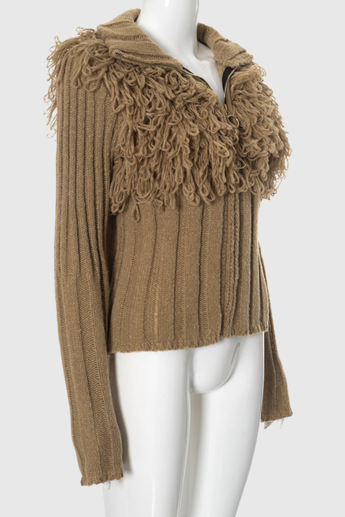 Harbor Fringe Knit Long Sleeve Top