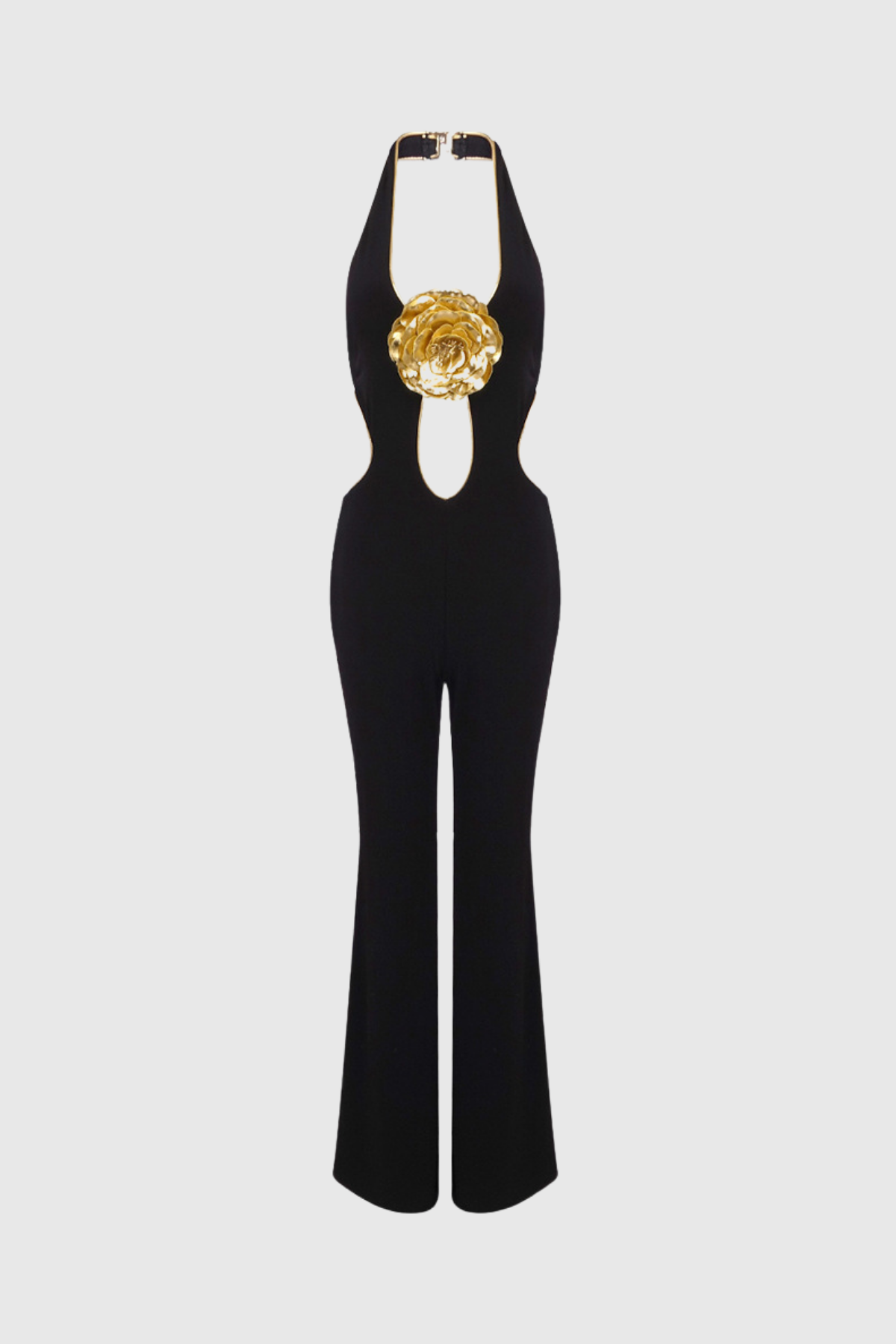 Sidney Cutout Flower Backless Jumpsuit