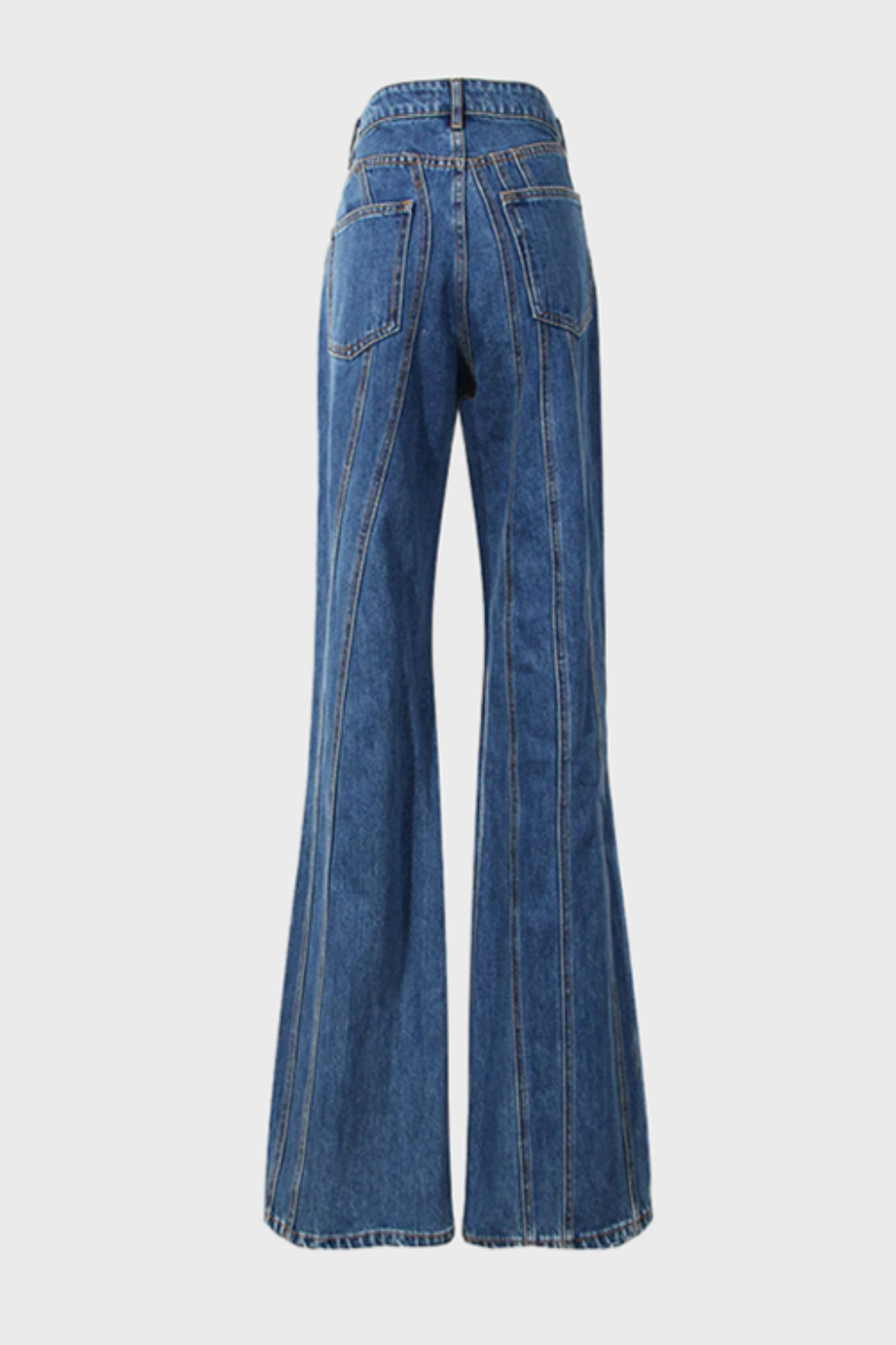 Rumi Paneled High Rise Denim Jeans