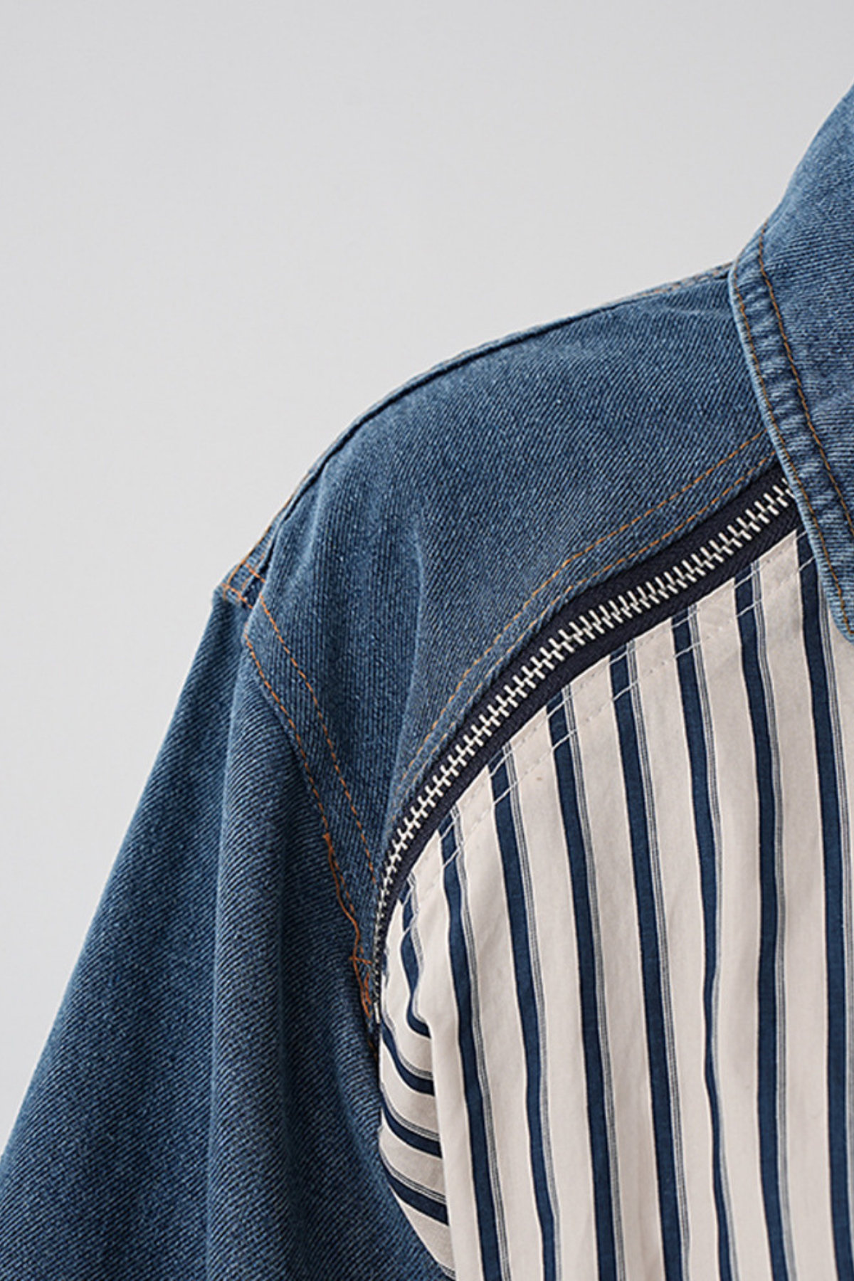Janvi Ruch Stripe Denim Shirt