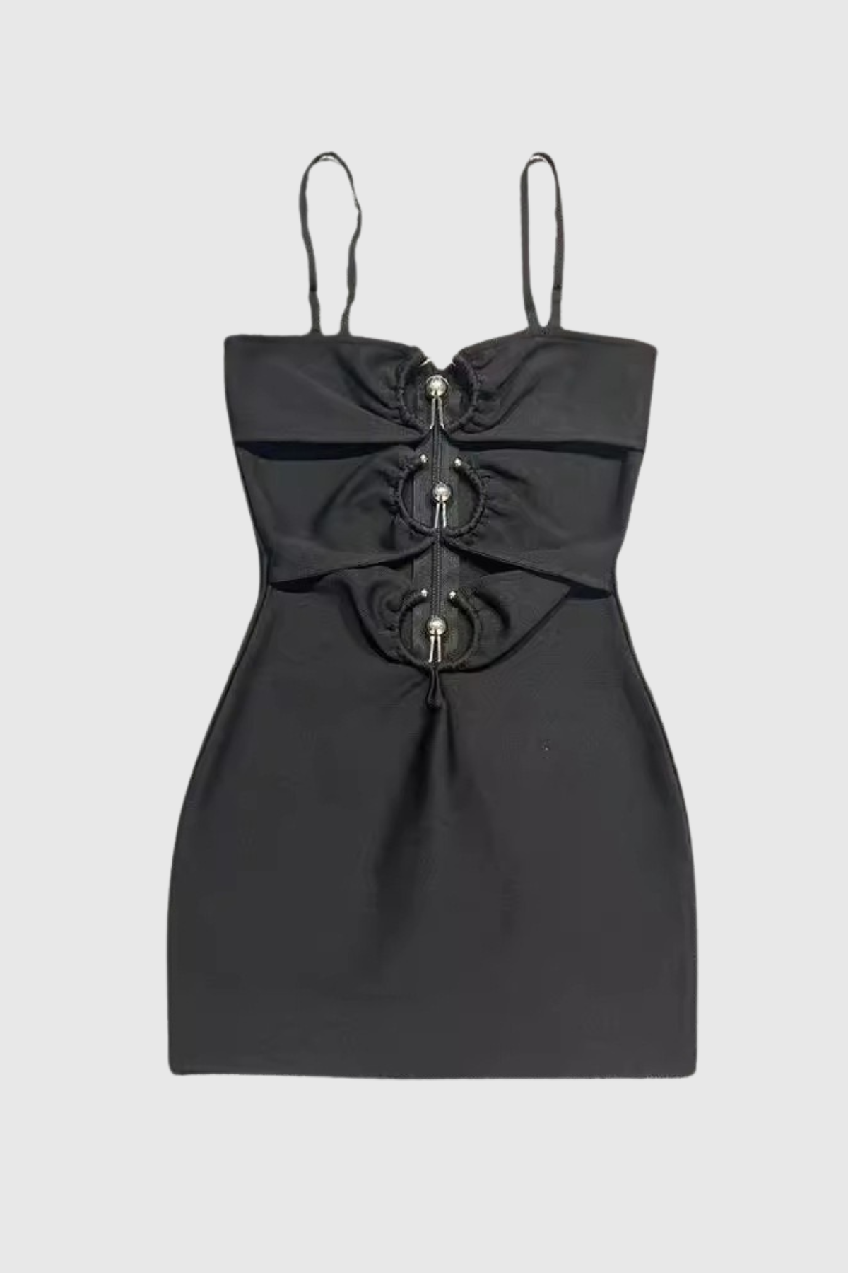 Conrad Hollow Spaghetti Mini Dress