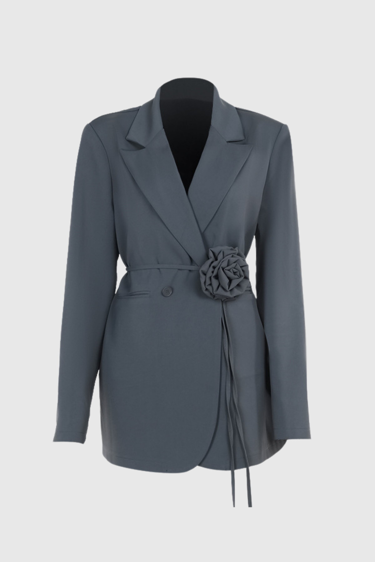 Vidhi Flower Lace Up Lapel Blazer