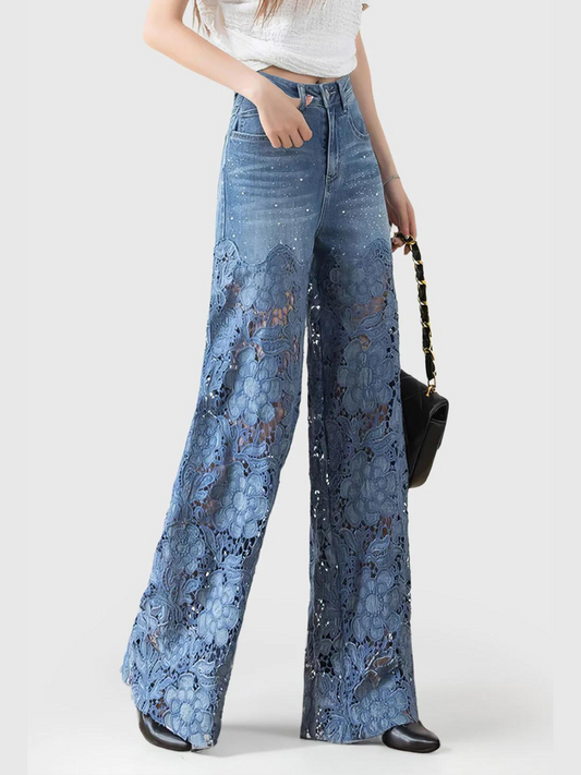 Sareza Lace Patchwork Jeans