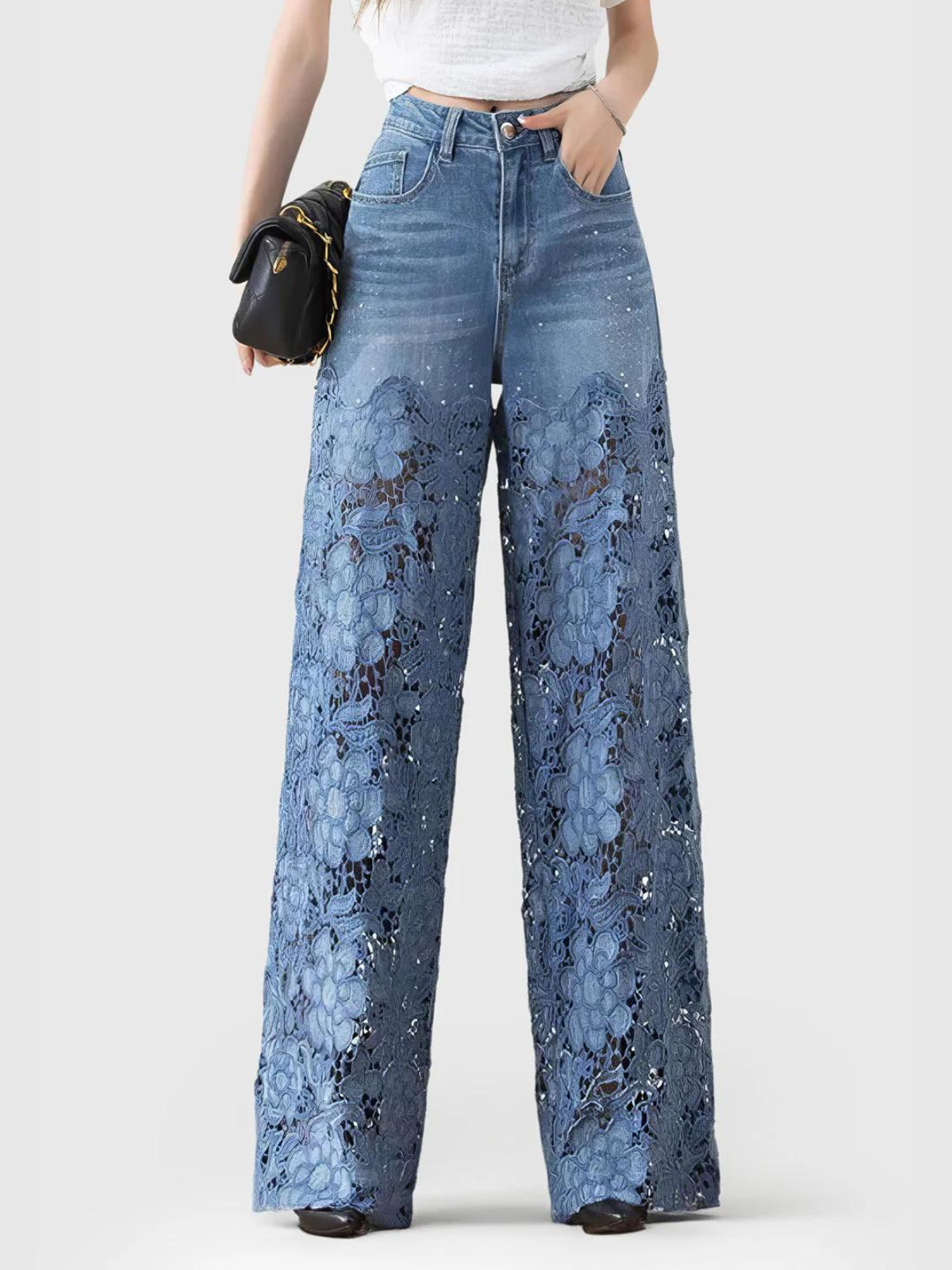 Sareza Lace Patchwork Jeans