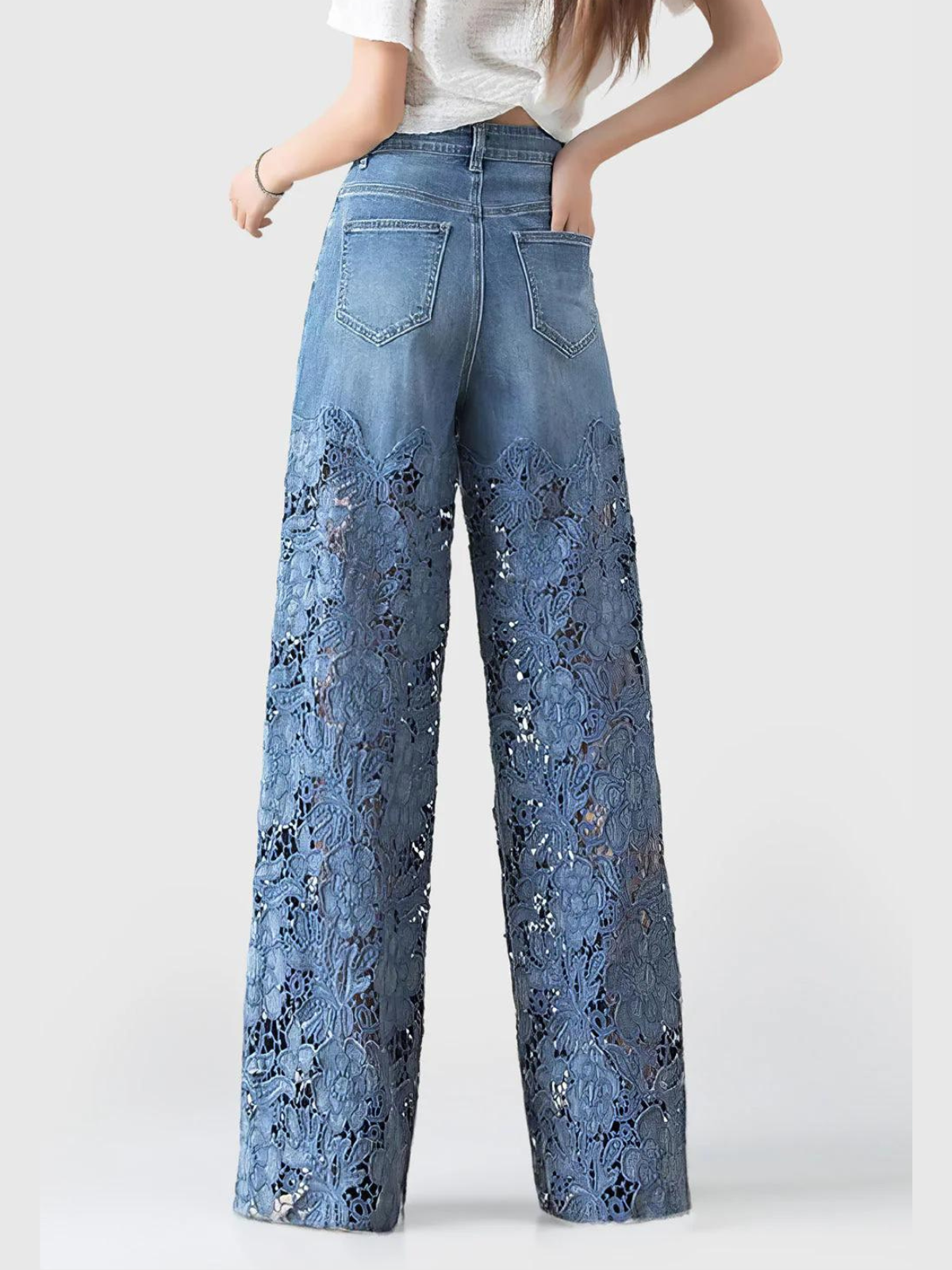 Sareza Lace Patchwork Jeans