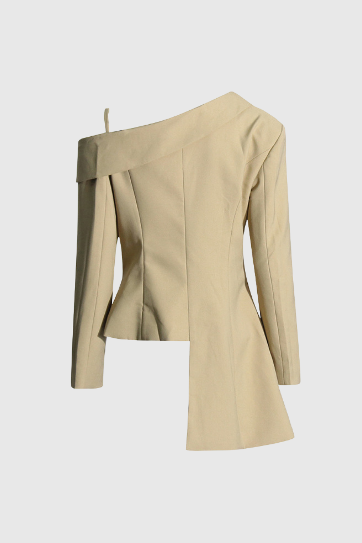 Stragaz Lace Single Shoulder Asymmetric Blazer