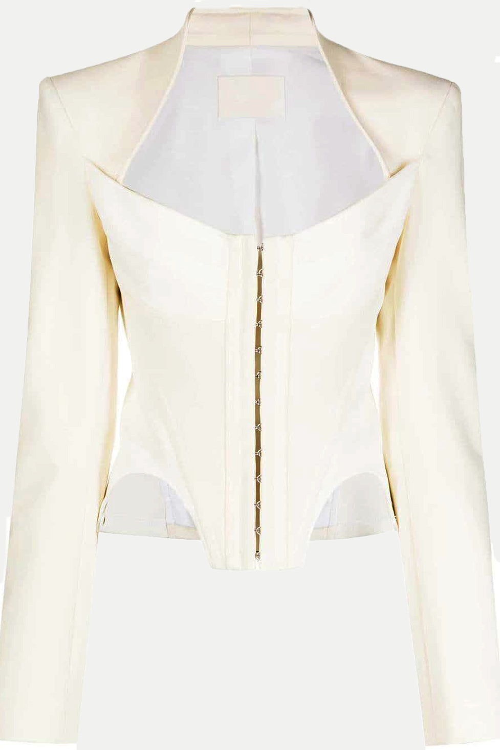 Viveka Long Sleeve Bustier Blazer In White