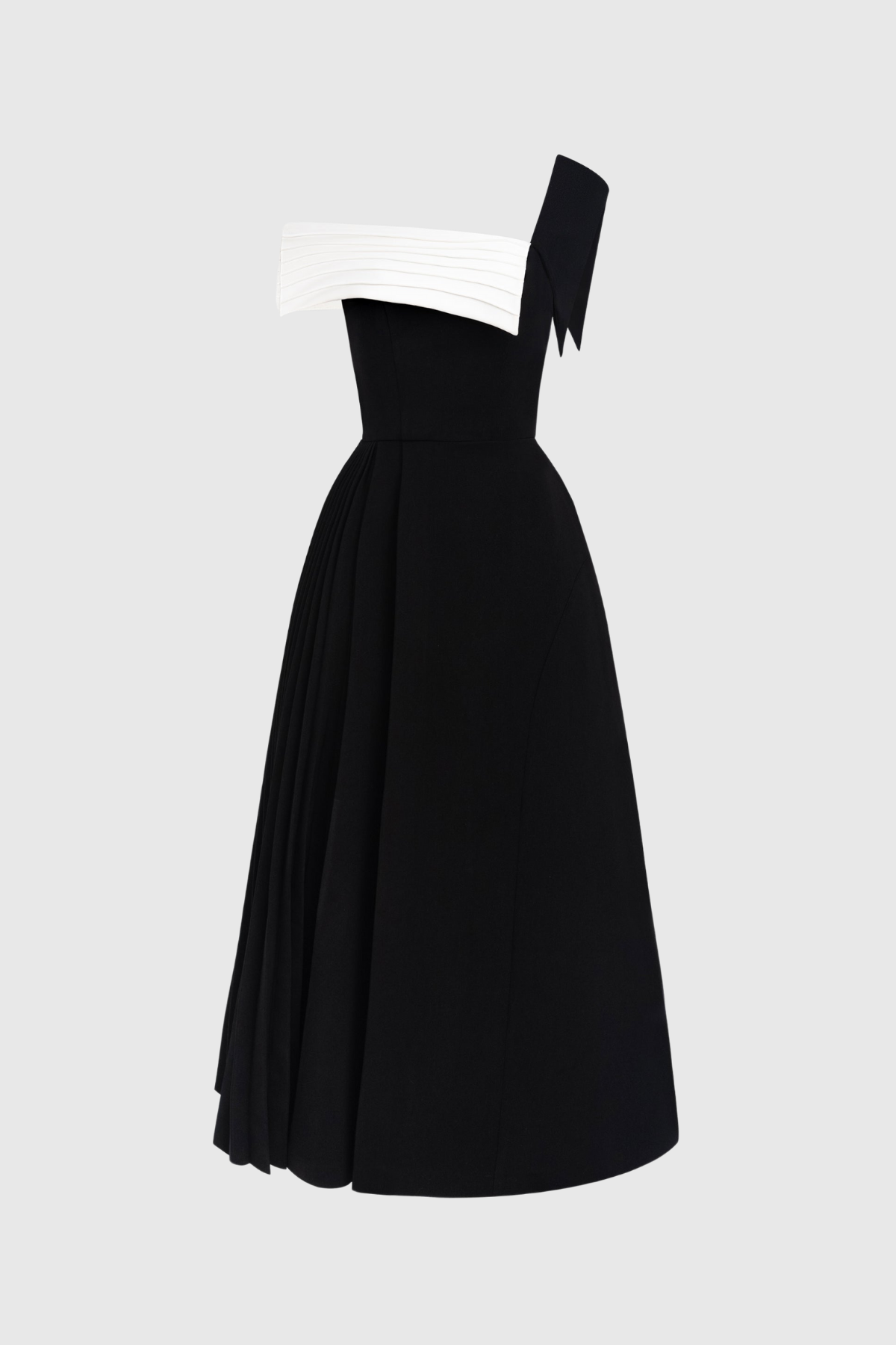 Zion Asymmetric Lapel Maxi Dress