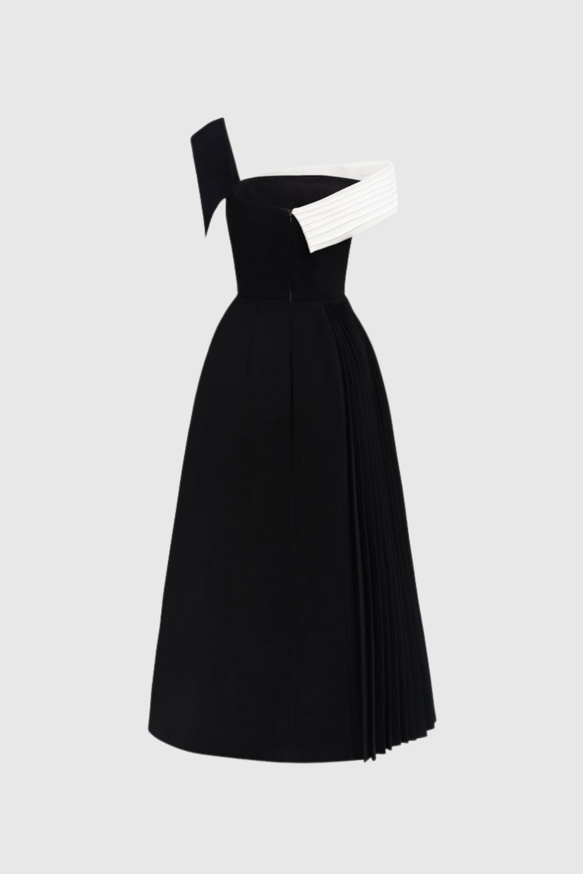 Zion Asymmetric Lapel Maxi Dress