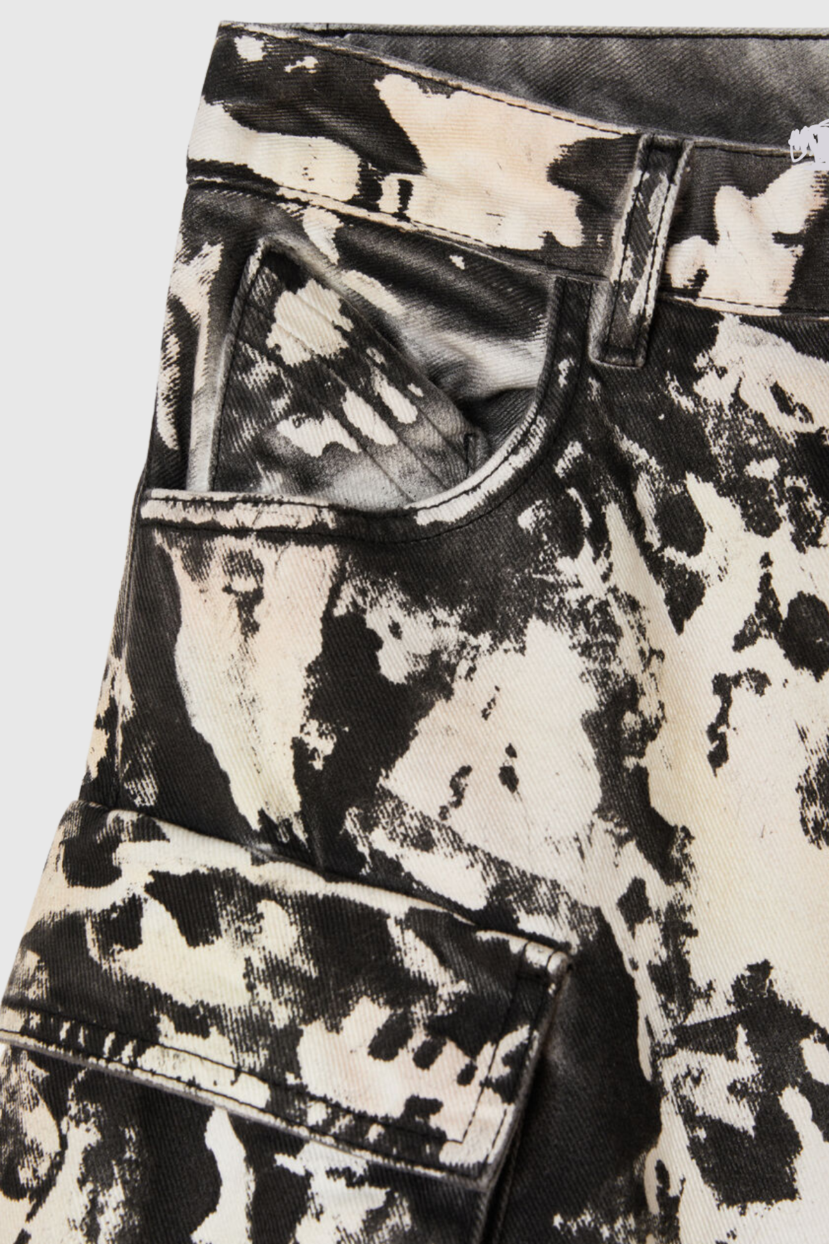 Samantha Camouflage Print Cargo Jeans