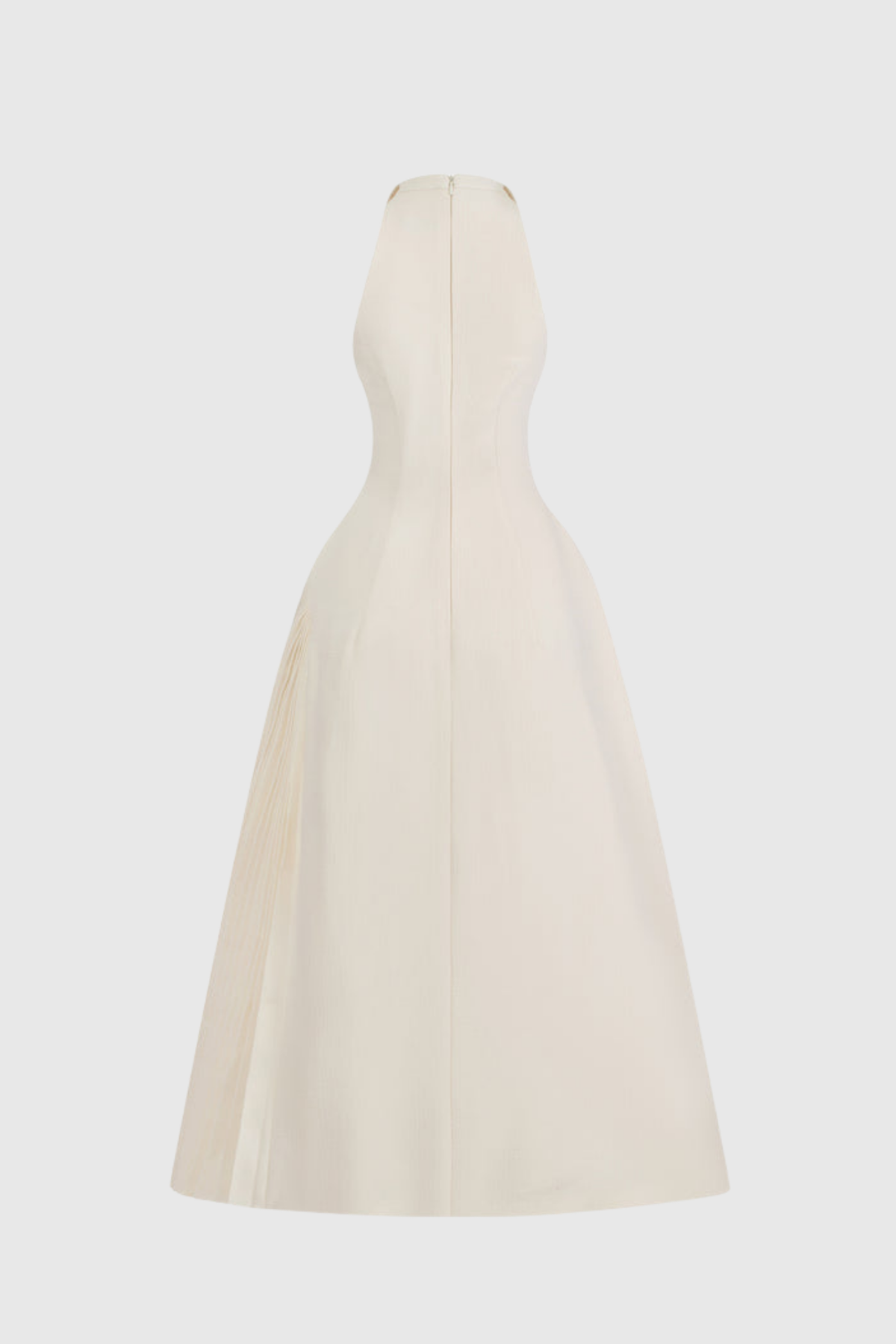 Zita Sleeveless Ruch Deconstruct  Maxi Dress In White
