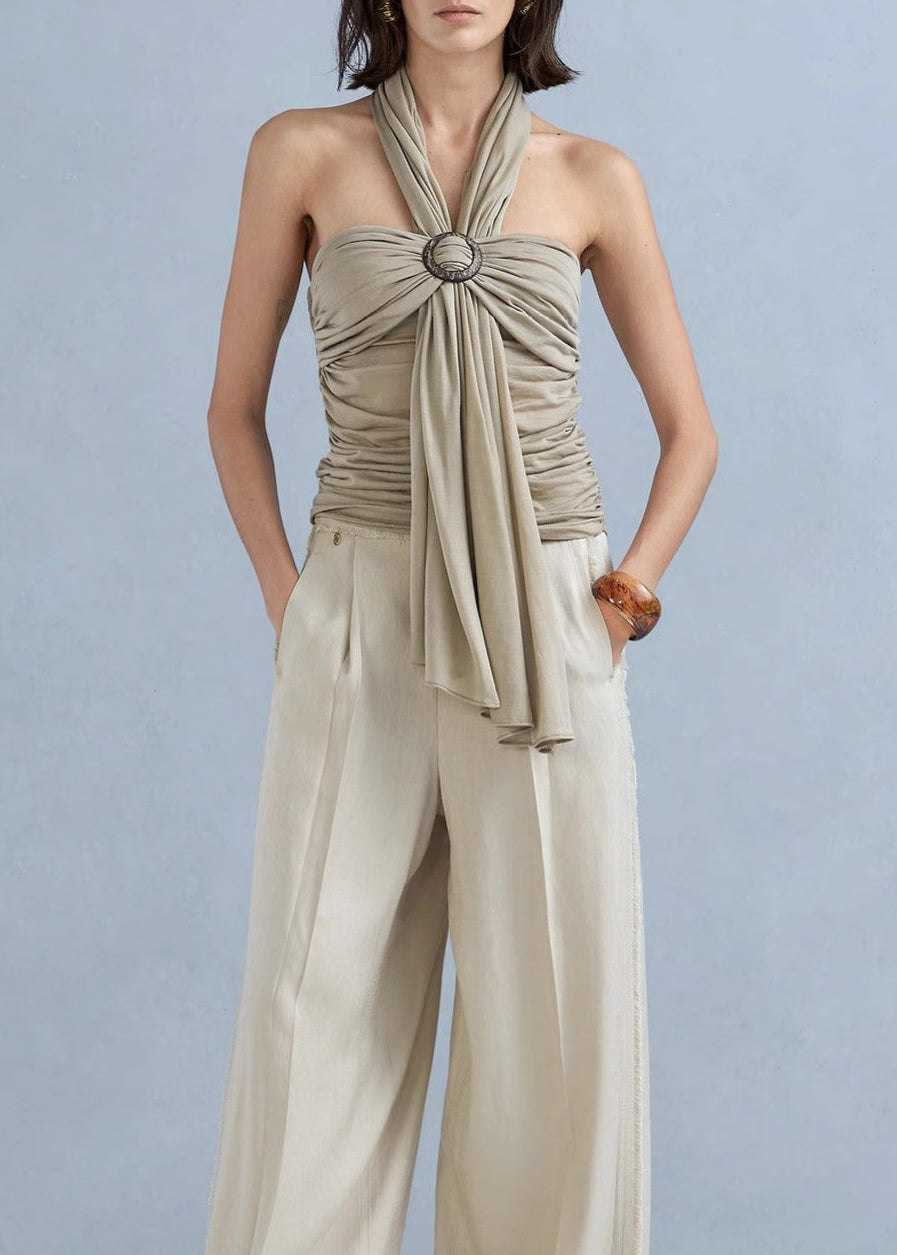 Waldo Ruch Halter Neck Top