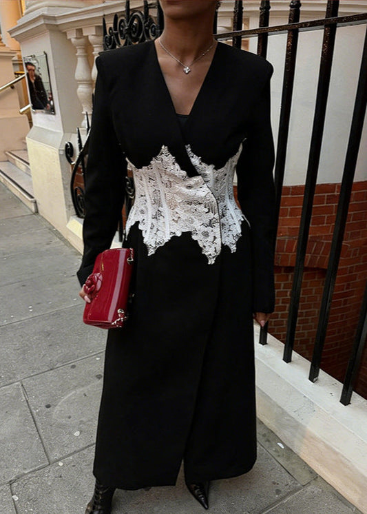 Fauna Embroidered Mesh Coat