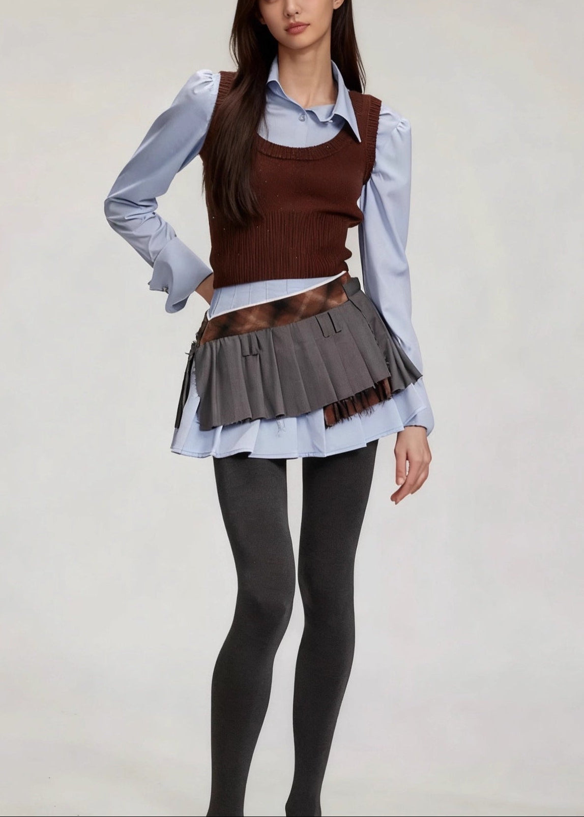 Edlira Deconstruct Knit Skirt Set