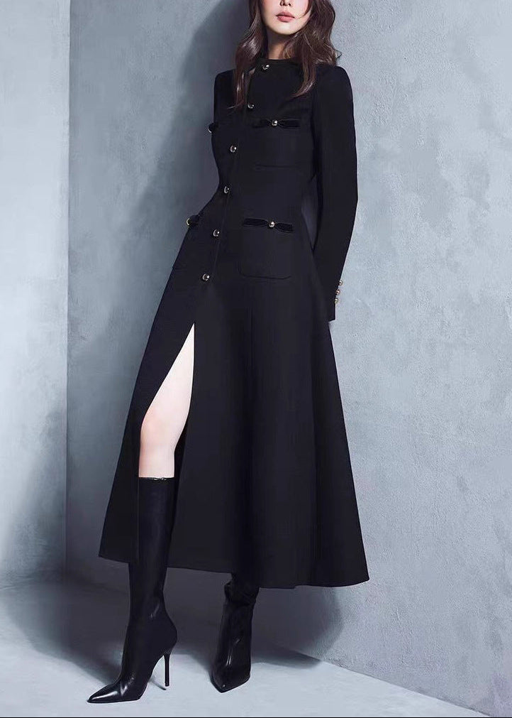 Creon Long Sleeve Split Midi Dress