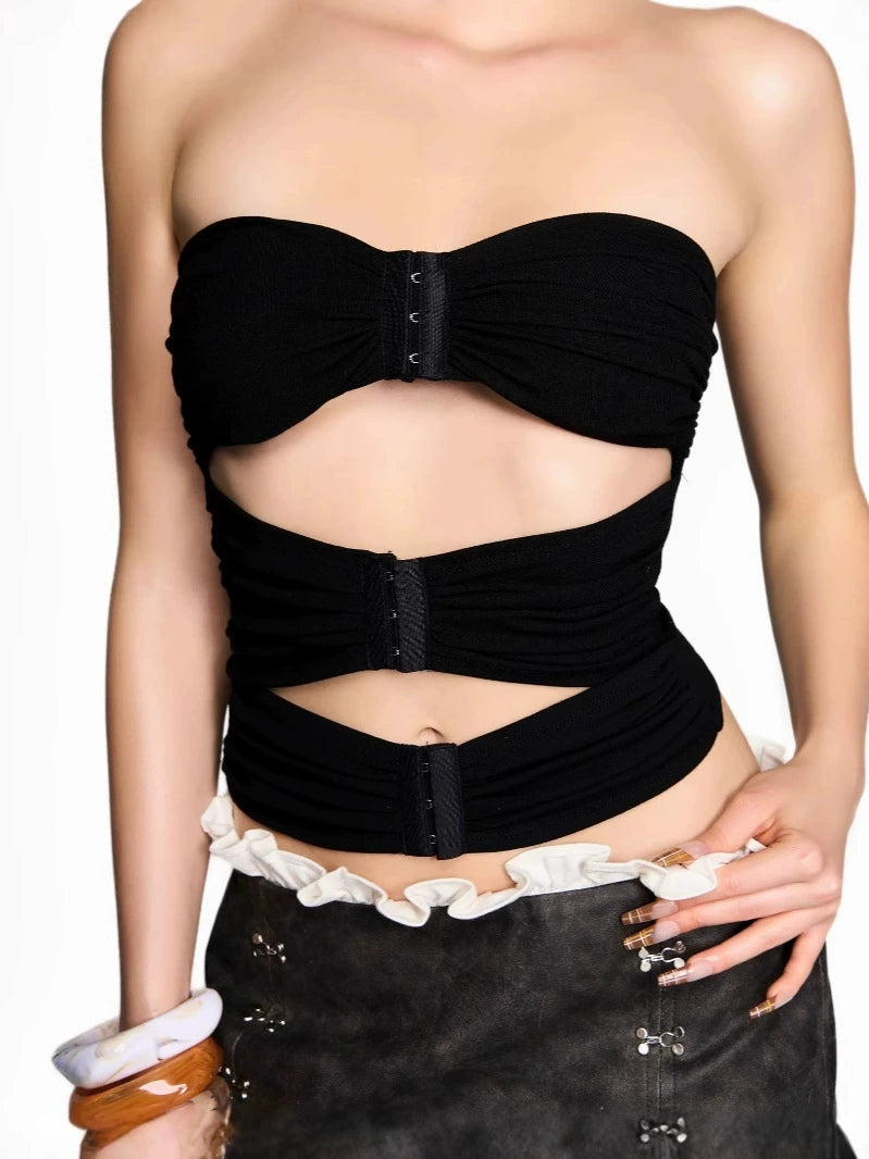 Ceyhun Cutout Strapless Top