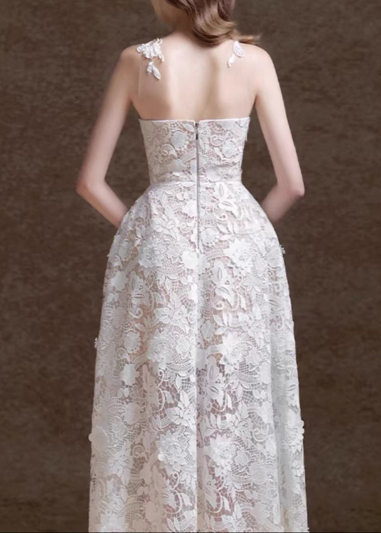Farouk Floral Lace Midi Dress