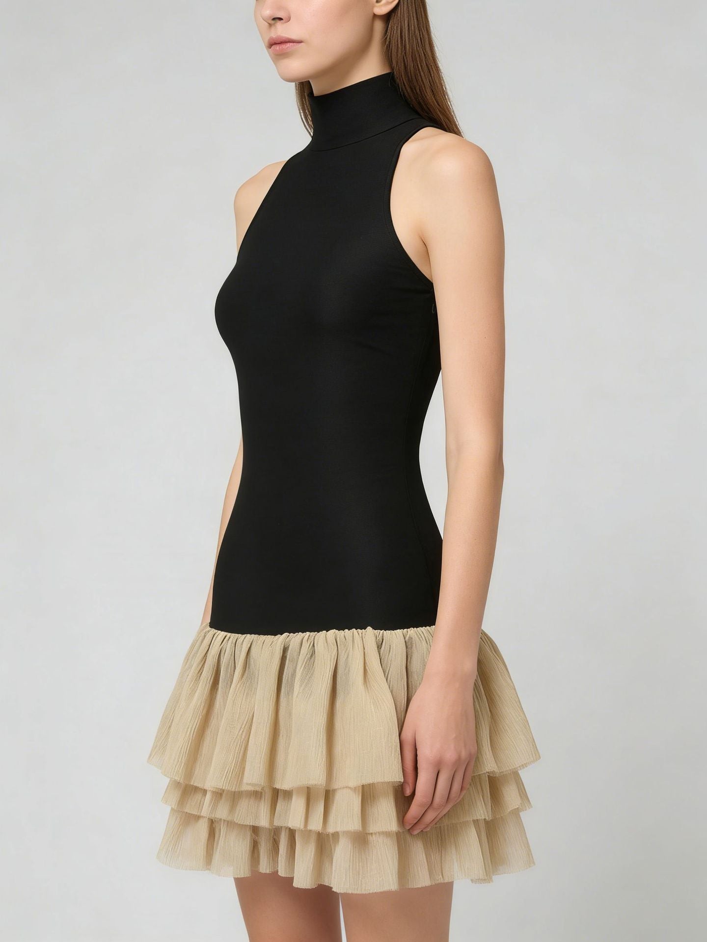 Fahimeh Tank Top Ruffle Mini Dress