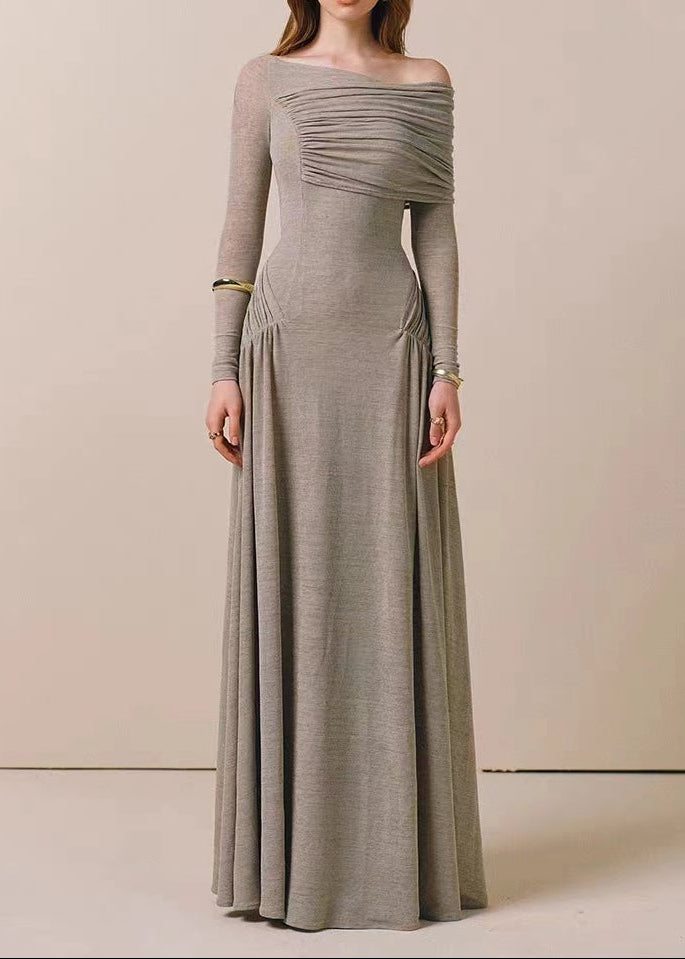 Candelario Ruch Asymmetric Maxi Dress
