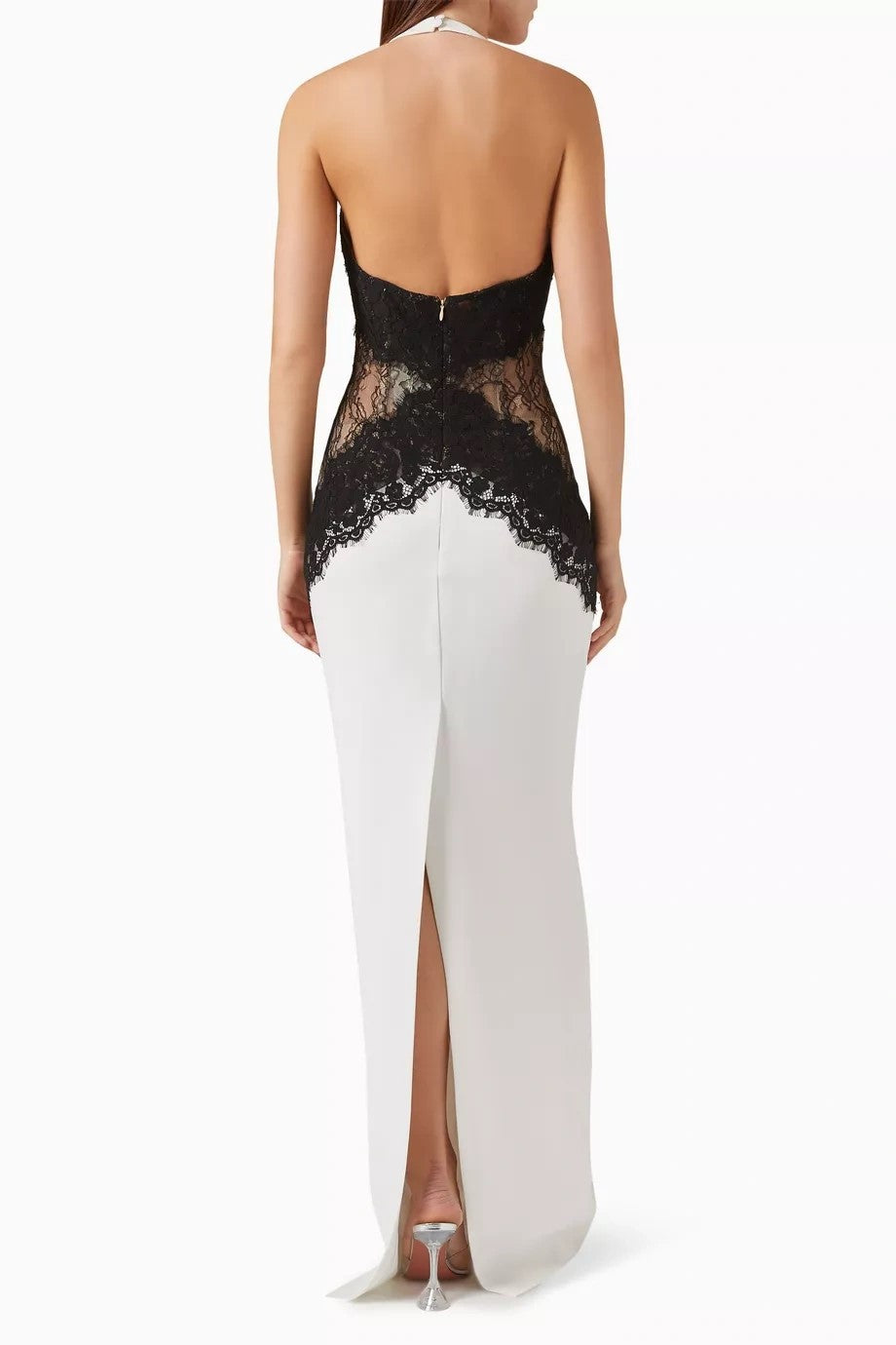 Bailey Butterfly Lace Split Maxi Dress