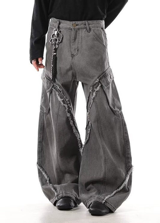 Dobri Fringe Barrel Jeans