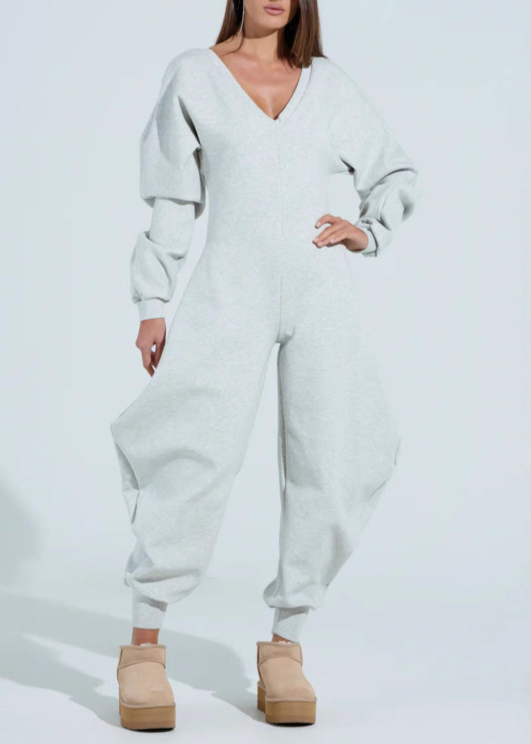 Drousilla V Neck Barrel Jumpsuit