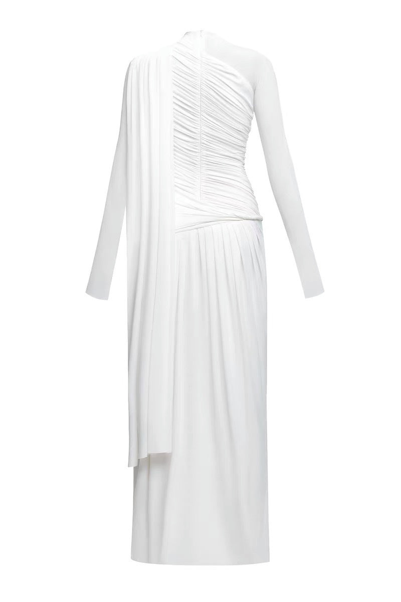 Deidre Shawl Ruch Maxi Dress