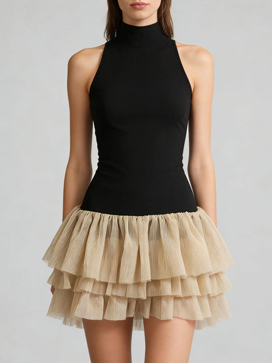 Fahimeh Tank Top Ruffle Mini Dress