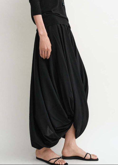 Fayruz Draped Twist Maxi Skirt In Black
