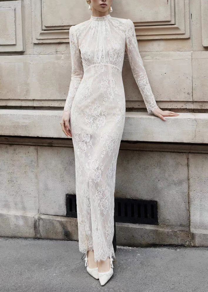 Elizaveta Long Sleeve Lace Maxi Dress