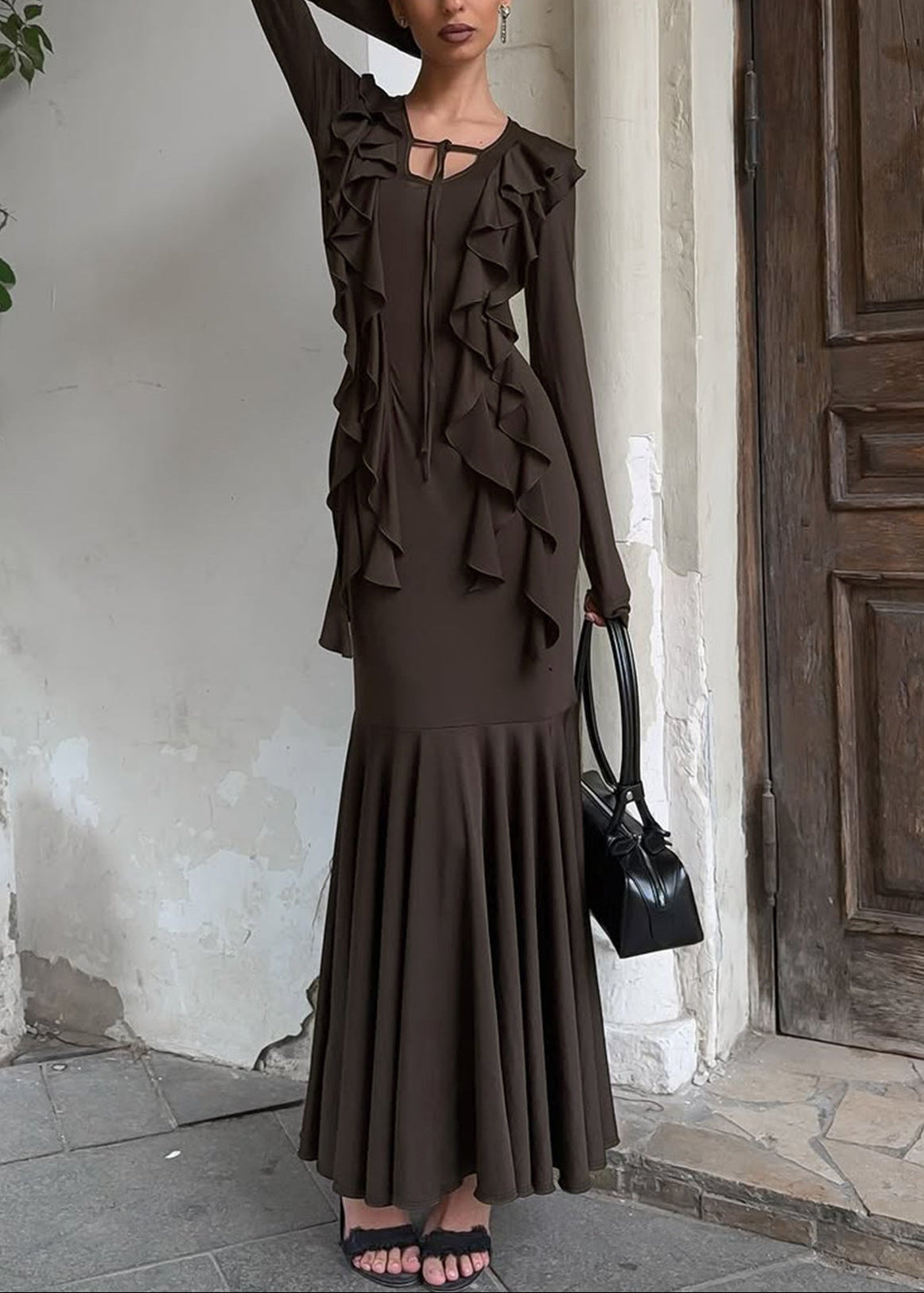 Eirian Ruffle Maxi Dress