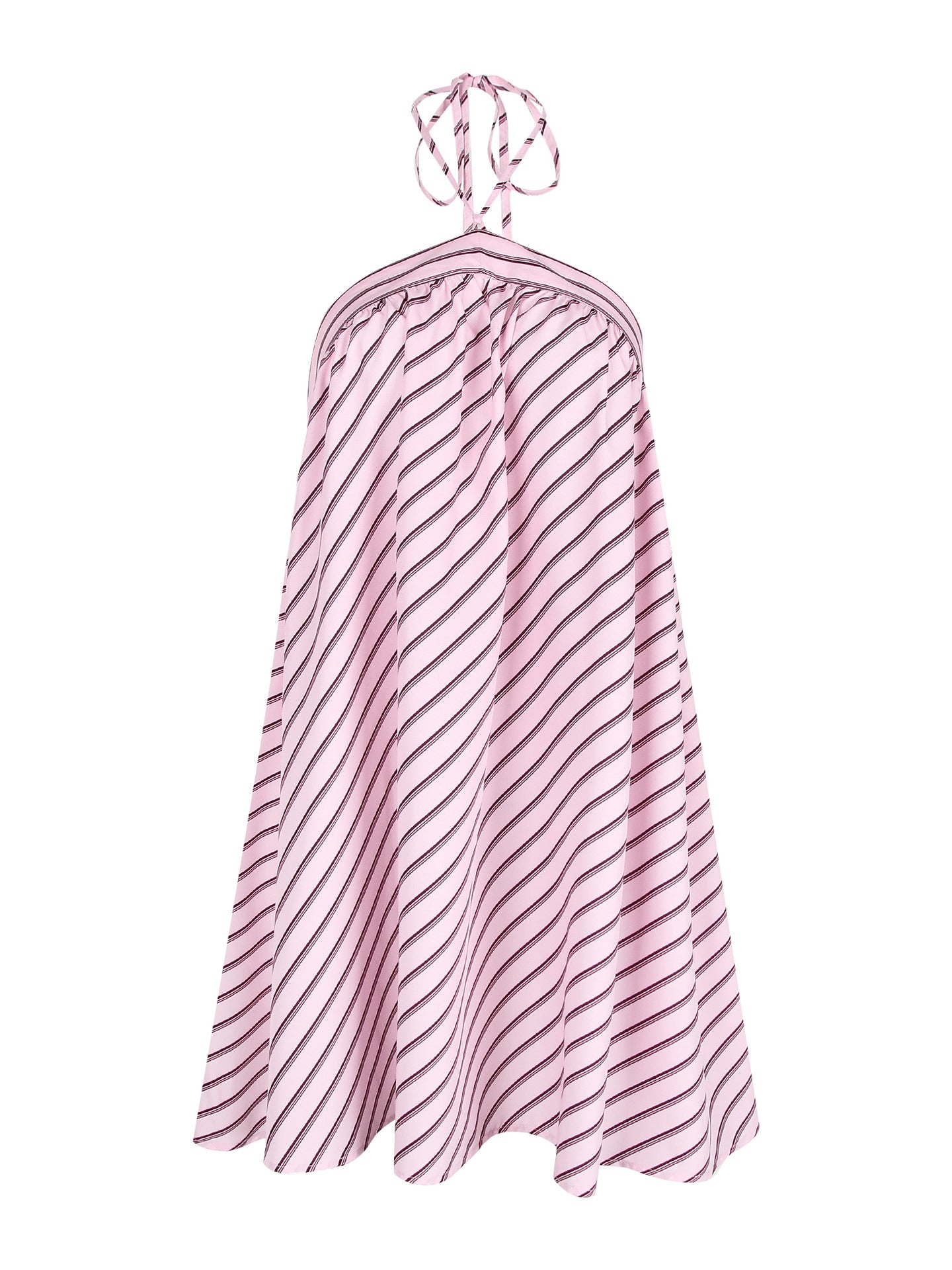 Annabel Halter Neck Stripe Mini Dress