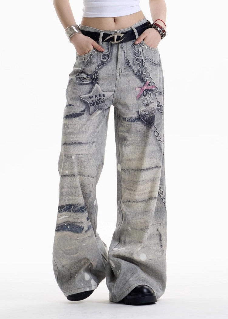 Dikeledi Star Print Jeans